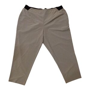 STYLUS Tan Track Pants with Elastic Waistband